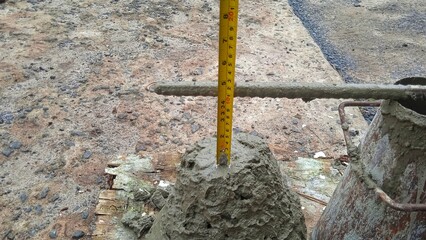 Concrete slump test,concrete density test in construction site