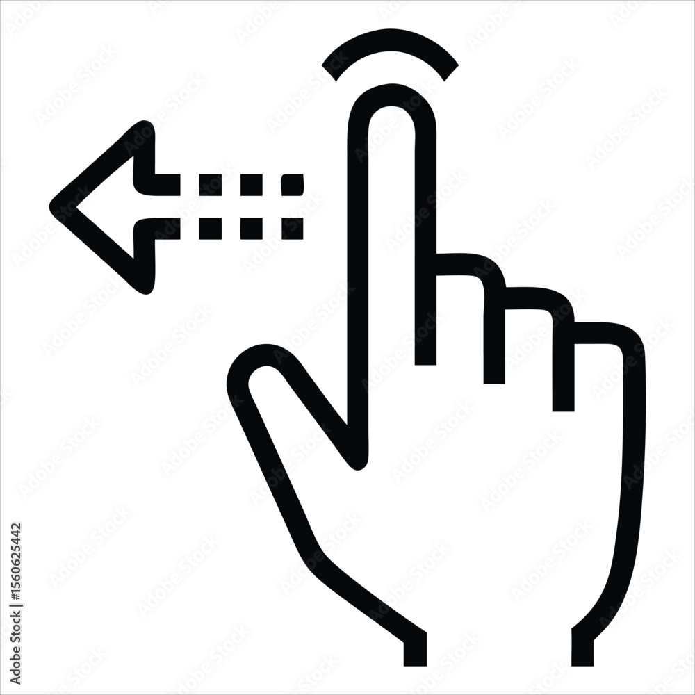 Poster A digital hand cursor clicking a computer mouse icon with a pixelated arrow representing user interaction and technology isolated on white background