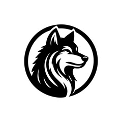 vector image of a wolf