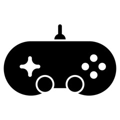 Joystick icon with solid theme and transparent background