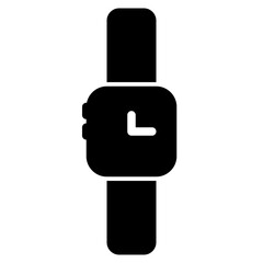 Obraz premium Watch icon with solid theme and transparent background