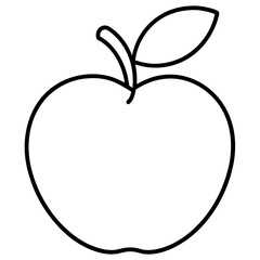 Fototapeta premium apple with leaf