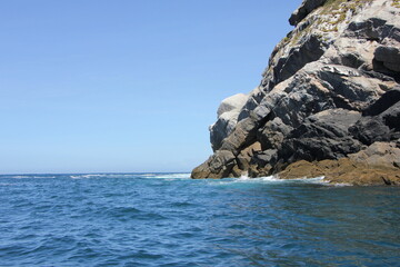 rock in the sea