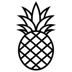 Obraz premium pineapple vector illustration