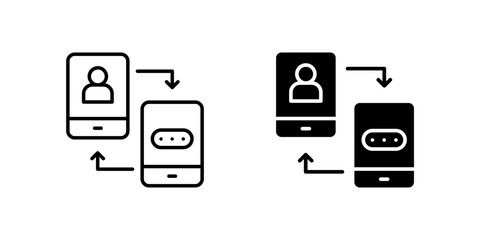 Essential two-factor authentication icon set for online security, user verification, and digital protection. Useful for login and privacy themes.