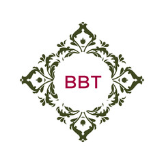 BBT letter original monogram logo design.

