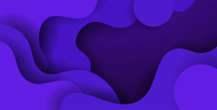 abstract purple color papercut wavy overlap layers background. eps10 vector