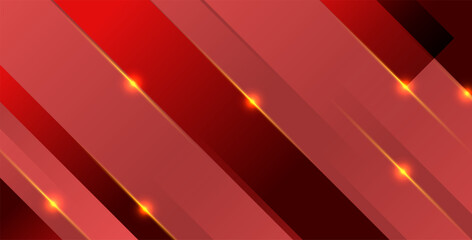 minimal abstract red color with geometric square shape dynamic composition background. eps10 vector