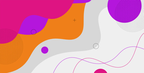 Minimal geometric purple, pink, orange abstract background, dynamic shape composition landing page backgrounds. eps10 vector