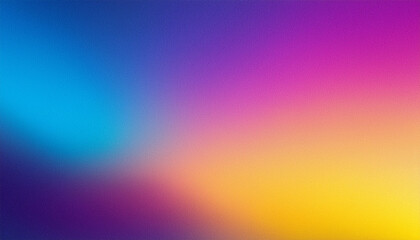 Obraz premium grainy gradient background purple blue pink yellow noise texture vibrant banner abstract poster header cover backdrop design