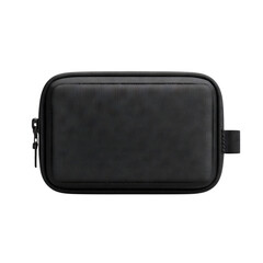 Fototapeta premium Flat cable travel organizer pouch. Isolated white background. Png format