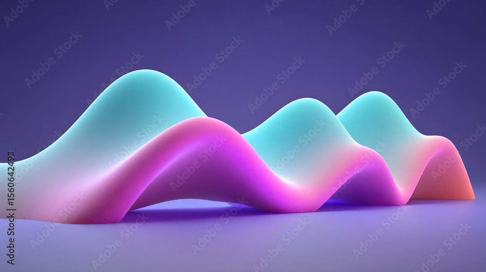 Poster dynamic fluid color gradient background, abstract kv main visual business ppt background