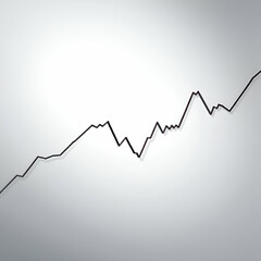 Fototapeta premium Falling Stock Line realistic highlight with investor loss for financial editorial