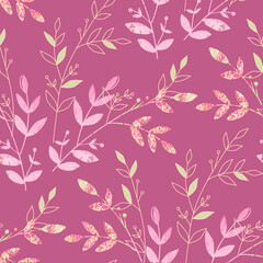Watercolor Floral Seamless Pattern 