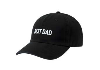 Best dad baseball cap isolated on white or transparent background. PNG, for father's day