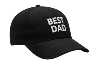Best dad baseball cap isolated on white or transparent background. PNG, for father's day