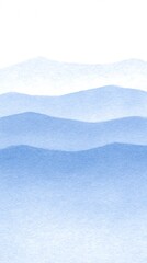 Light blue misty waves