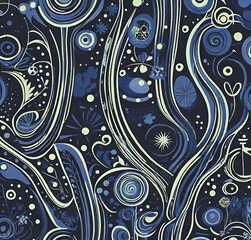 Abstract colorful background. Backdrop with waves. Digital art. Pattern design. Beautiful illustration. Decoration wallpaper. 