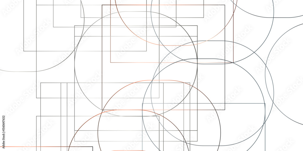 Poster abstract tech background. futuristic technology interface.technological wallpaper made with circles 