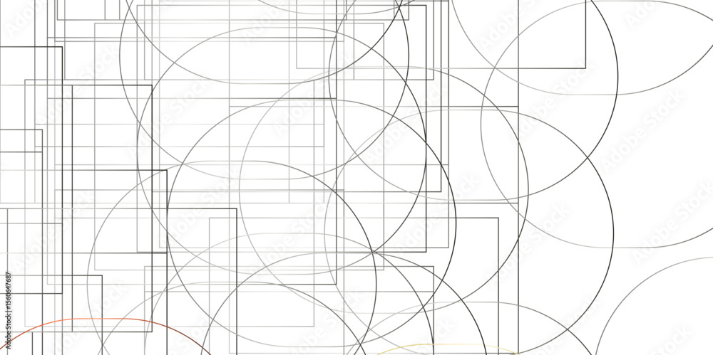Poster abstract tech background. futuristic technology interface.technological wallpaper made with circles 