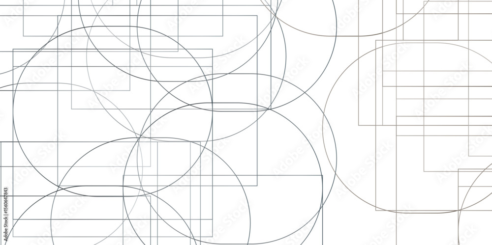 Poster abstract tech background. futuristic technology interface.technological wallpaper made with circles 
