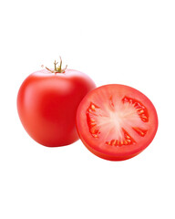 Red Tomato Isolated on White Background
