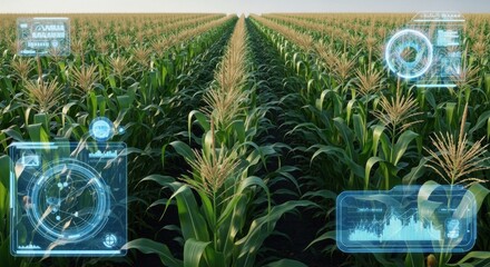 Advanced Technology Enhancing Agricultural Productivity and Sustainability in Vast Corn Fields
