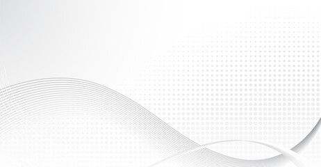 Sleek Silver Wave Pattern Background with Subtle Halftone Dots, Elegant Minimalist Design for Modern Presentations and Digital Media Projects, High-Resolution Texture