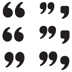 Quote mark collection. Quotation icon set