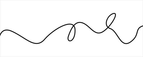 Abstract Continuous Line Vector 