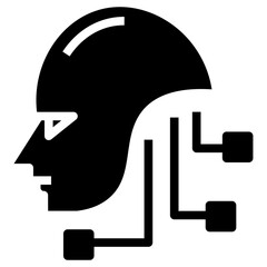 machine learning vector icon