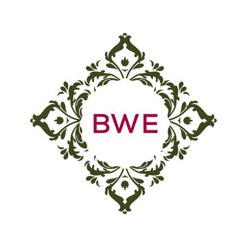 BWE abstract letter logo design. This logo is designed by three abstract letters