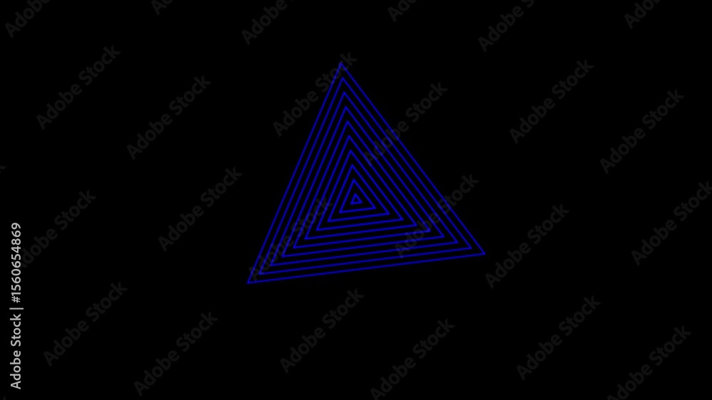Poster vector pyramid design with a complex geometry of abstract triangles and 3d shapes creates a symbolic