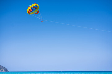 parasailing on the beach