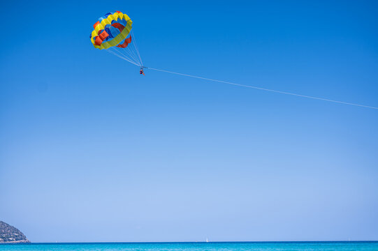 parasailing on the beach