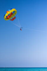 parasailing on the beach