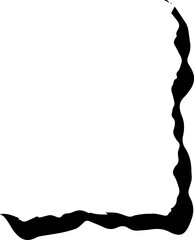 Wavy Edge Frame  Elegant Design Element for Creative Projects