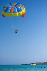 parasailing on the beach