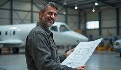 indian aircraft maintenance worker posing in uniform