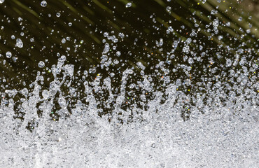 Explosion of water drops. Water splash