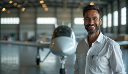 indian aircraft professional standing next to engine