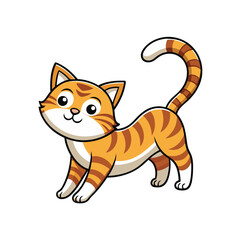 Cute cartoon fly insect icon with large red eyes isolated on white background