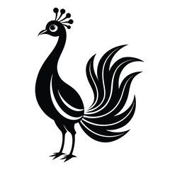 Stylized black silhouette icon of a generic object isolated on white background