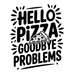 Pizza vector, Pizza Lover T-shirt Design vector