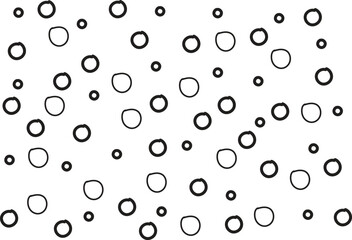 Black small circle dot seamless pattern png file type on transparent background for apps, website, textile, wallpaper designs,Seamless pattern of small black circles and dots on transparent background