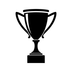 Trophy icon. Winner prize success achievement reward symbol.