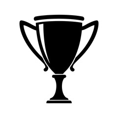 Trophy icon. Winner prize success achievement reward symbol.