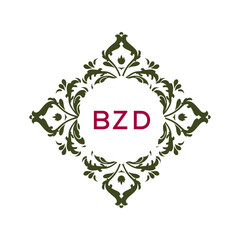 BZD Logo design vector template. 