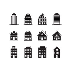 house icons set