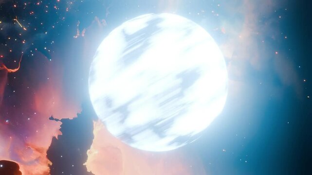 A likely representation of a neutron star, as seen from a boat.